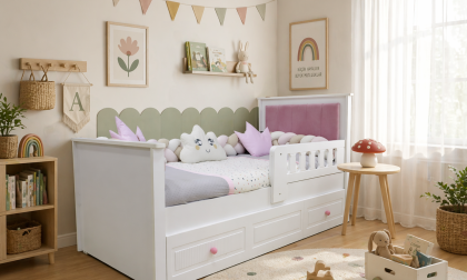 Minimo Soho Full MDF 90x190 Kapitoneli Yavrulu Karyola