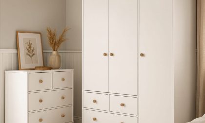 Minimo %100 Bonnie 3 Kapılı Gardırop & Bonnie 4 Çekmeceli Şifonyer