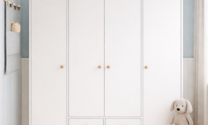 Minimo %100 MDF Bonnie 4 Kapılı Bebek & Çocuk Gardırop