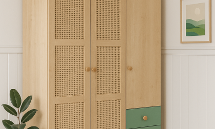 Minimo %100 MDF Greenwwod 3 Kapılı Bebek & Çocuk Gardırop