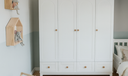 Minimo %100 MDF Oslo 4 Kapılı Bebek & Çocuk Gardırop