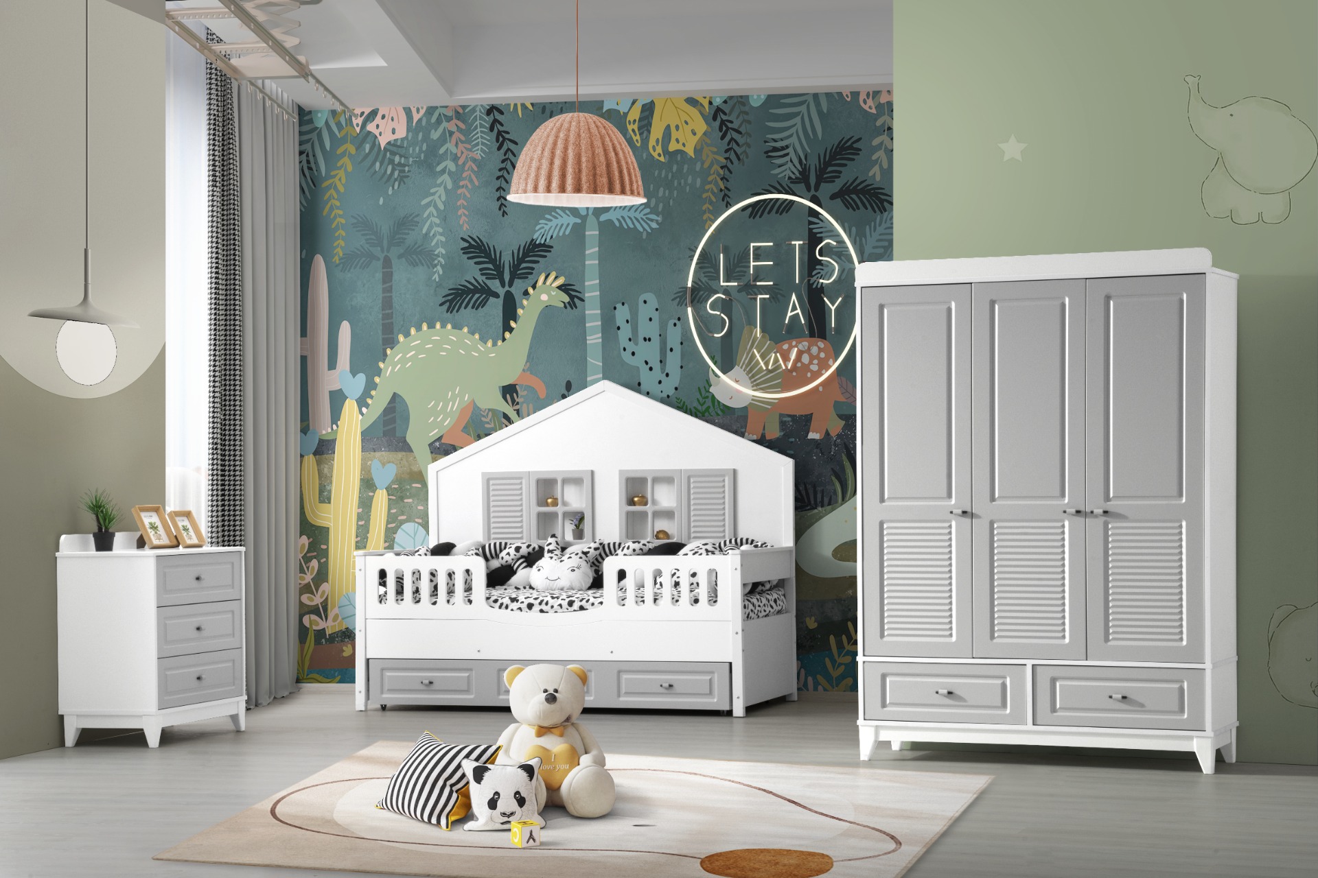 SİLVER BEBEK ODASI TAKIMI ( MİA )