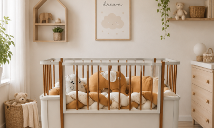 Minimo Bohem %100 MDF Ahşap Beyaz 80x130 cm ( 80x180 cm ) Büyüyen Beşik Karyola ( Sabit )