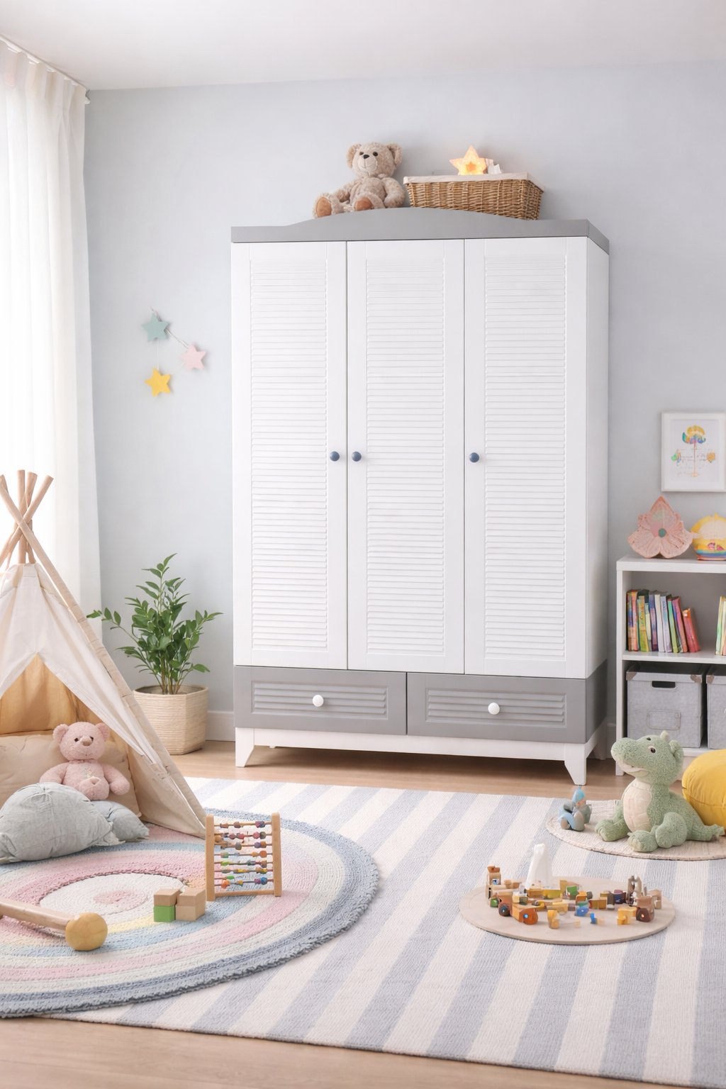 Minimo Magnum MDF 3 Kapılı Bebek & Çocuk Gardırop