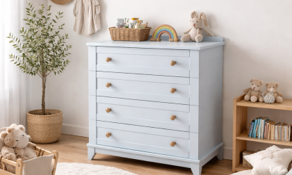 Minimo Oslo Beyaz Full MDF Bebek & Çocuk Odası Şifonyer