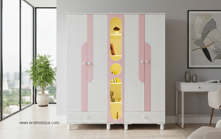 Minimo Romantik Mdf Bebek Odası Takımı - Görsel 9