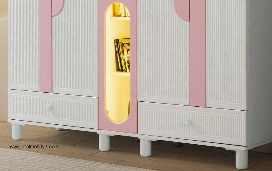Minimo Romantik Mdf Bebek Odası Takımı - Görsel 11