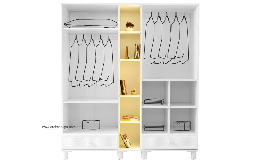 Minimo Romantik Mdf Bebek Odası Takımı - Görsel 12