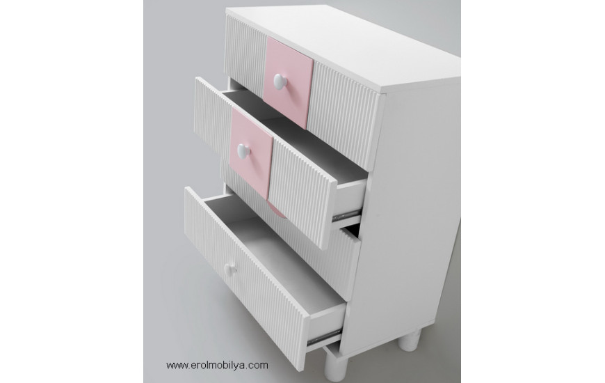 Minimo Romantik Mdf Bebek Odası Takımı - Görsel 8