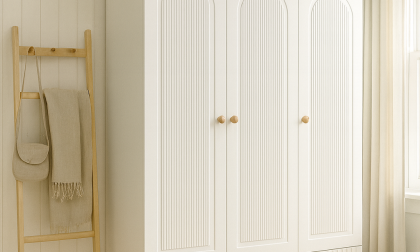 Minimo Soho Beyaz Full MDF 3 Kapılı Bebek & Çocuk Gardırop