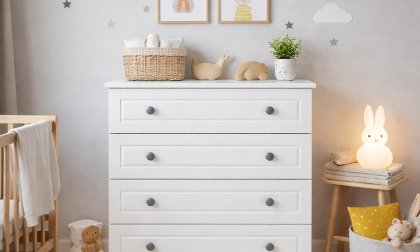 Minimo Stella Beyaz Full MDF Bebek & Çocuk Odası Şifonyer