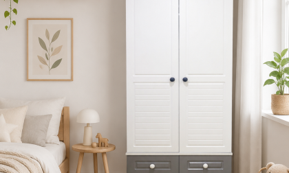 Minimo Stella Full MDF 2 Kapılı Bebek & Çocuk Gardırop