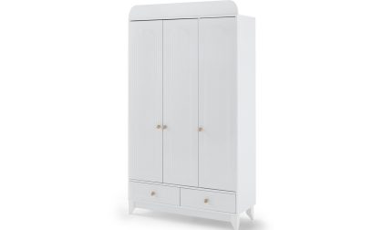 Minimo Luna 3 Kapaklı Gardırop - Beyaz