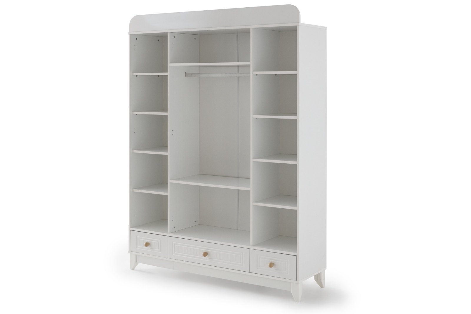 Minimo Luna 4 Kapaklı Gardırop - Beyaz - Görsel 8